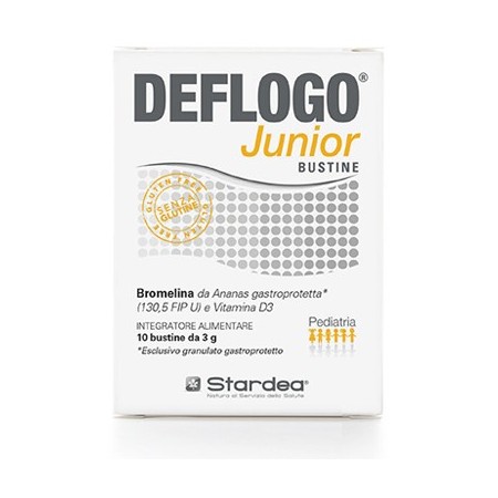 Deflogo Junior Integratore Con Bromelina 10 Bustine