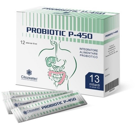 Citozeatec Probiotic P-450 Integratore Probiotico 12 Stick Monodose da 10 ml
