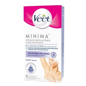 Veet Minima Strisce Depilatorie Ascelle e Bikini 16 Pezzi